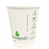 16oz Greenspirit Aqueous Compostable Double Wall Cup 500s