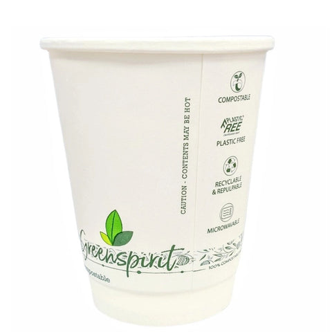 16oz Greenspirit Aqueous Compostable Double Wall Cup 500s