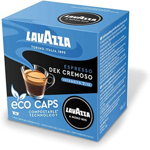 Lavazza A Modo Mia Decaf Compostable Capsules 16s