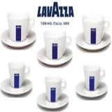 Lavazza 6 Espresso Cups & Saucers