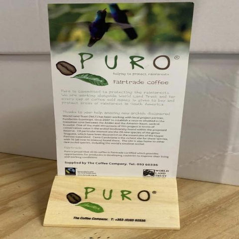 Puro Fairtrade Wooden Menu Block