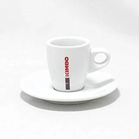 Kimbo Branded 6 Espresso Cups & Saucers