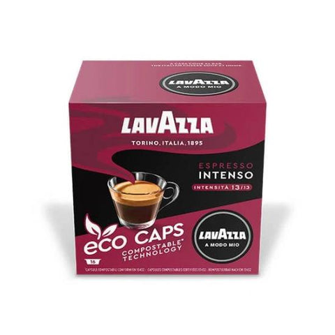 Box of Lavazza Intenso Compostable Capsules 1x16