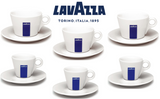 8oz Lavazza 6 Cappuccino Cups & Saucers