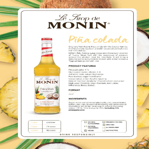 Monin Pina Colada Syrup 70cl