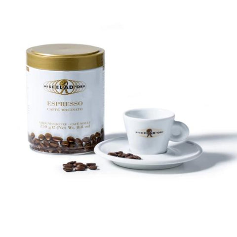 Miscela D'Oro Espresso Cafe Macinato Ground Coffee 6x250g Tin